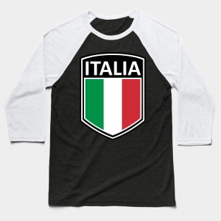 Flag Shield - Italia Baseball T-Shirt